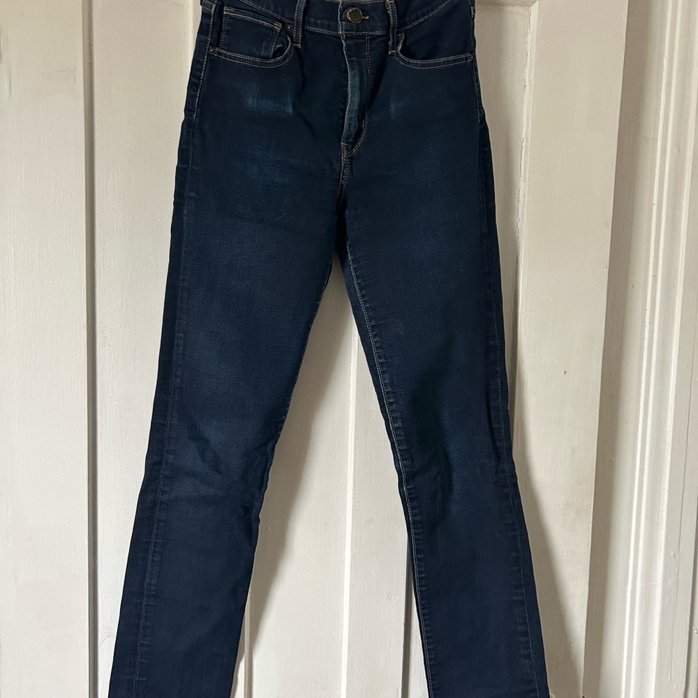 Levi’s Women's Dark Blue Jeans - 724 High Rise Straight